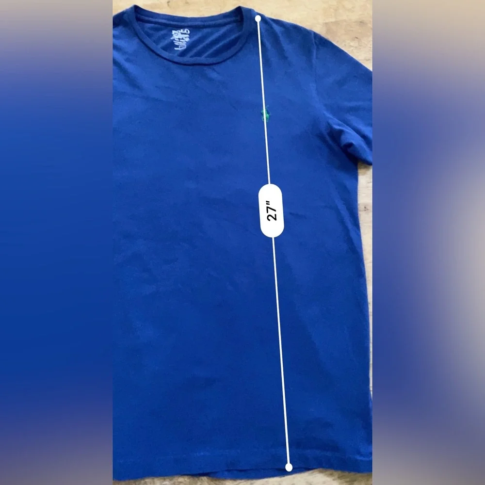 Polo by Ralph Lauren Men’s Size Large Royal Blue‎ 100% Cotton Short Sleeve Tee